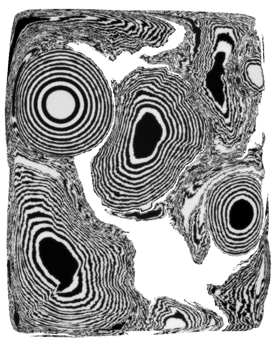 Suminagashi, a drawing made with Sound Interior